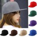 New Cotton Baseball Cap Fitted Ballcap Plain Blank Hat Flat Bill Brim Adjustable  eb-84142532